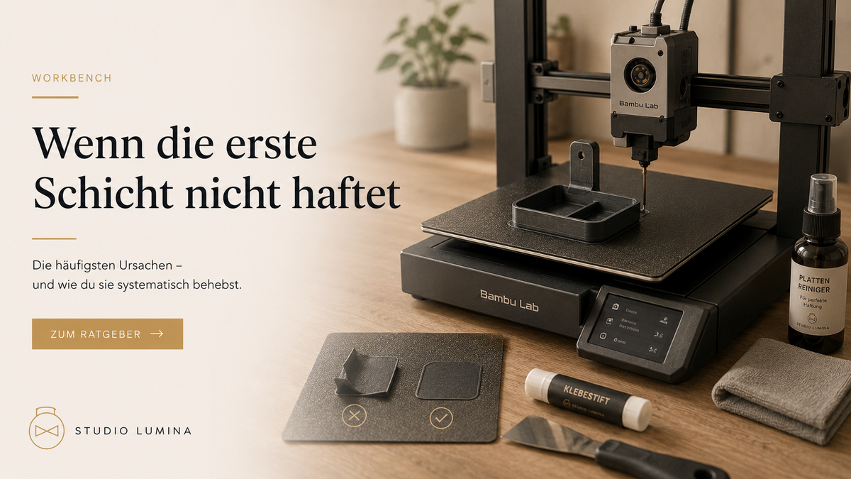 Warum haftet mein Druck nicht auf der Platte?