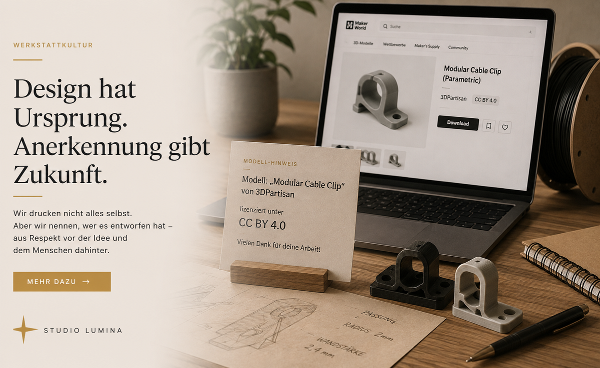 Warum wir die Designer:innen hinter unseren Modellen nennen