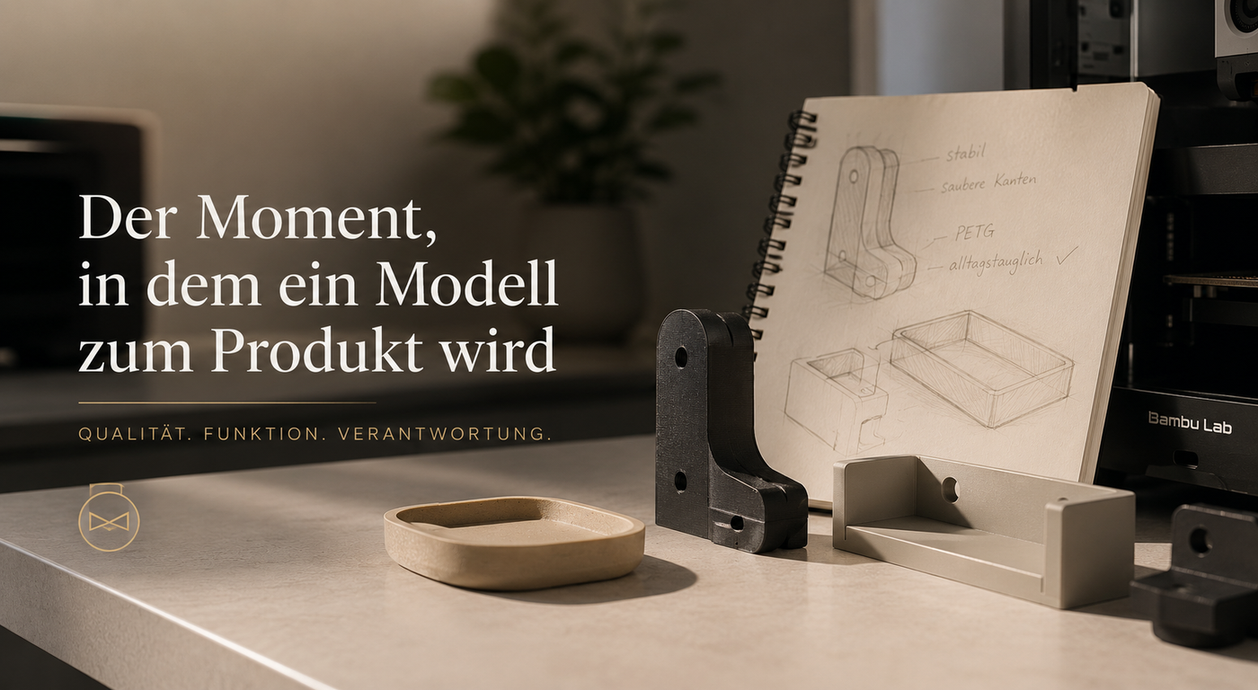 Der Moment, in dem ein Modell zum Produkt wird